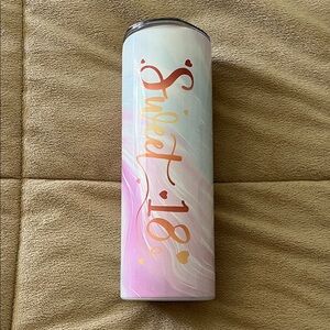 “Sweet 18” Marbled Skinny 20oz. Tumbler!